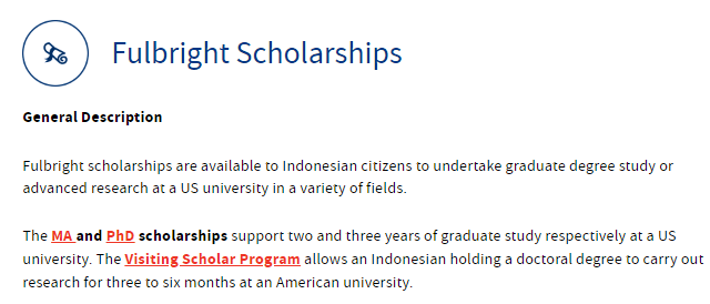 Beasiswa fulbright Scholarships
