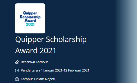Beasiswa Quipper Scholarship