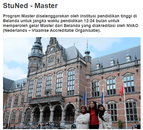 Beasiswa S2 Belanda : Beasiswa Stuned Di Belanda