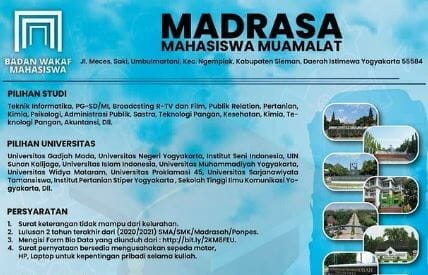 Beasiswa Madrasa Mahasiswa Muamalat