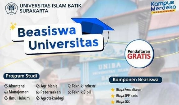 Beasiswa Universitas Islam Batik Surakarta