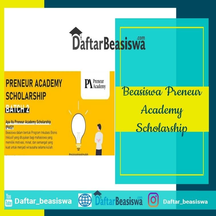 Beasiswa Preneur Academy Sholarship