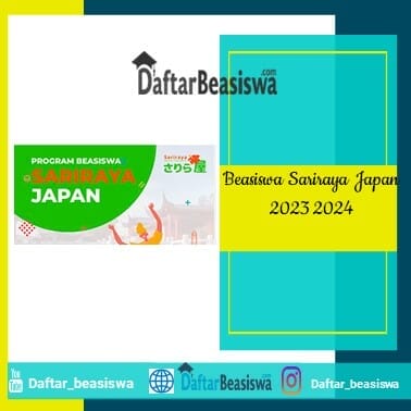 Beasiswa Sariraya Japan 2023 2024
