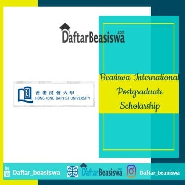 Beasiswa International Postgraduate Scholarship