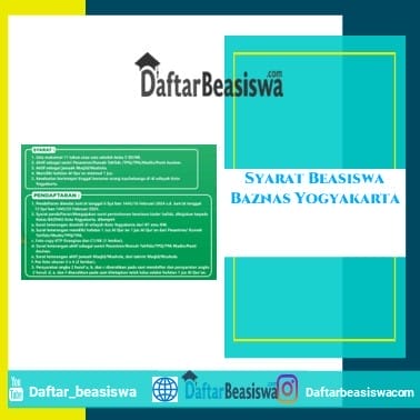 Syarat Beasiswa Baznas Yogyakarta